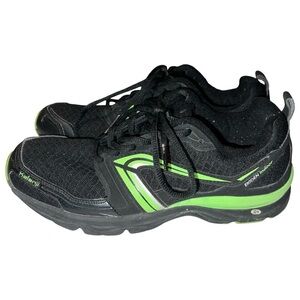 Oxylane Ekiden Kalenji Shoes Men’s Size 6 Black Green Indoor Running